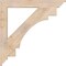 Ekena Millwork Merced Traditional Smooth Bracket, Douglas Fir, 3 1/2"W x 32"D x 32"H BKT04X32X32MRC01SDF - alternate 2
